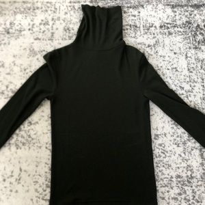 Dark green turtleneck